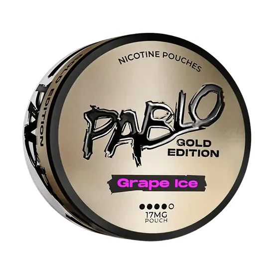 pablo grape ice – gold edition nicotine pouches 17mg