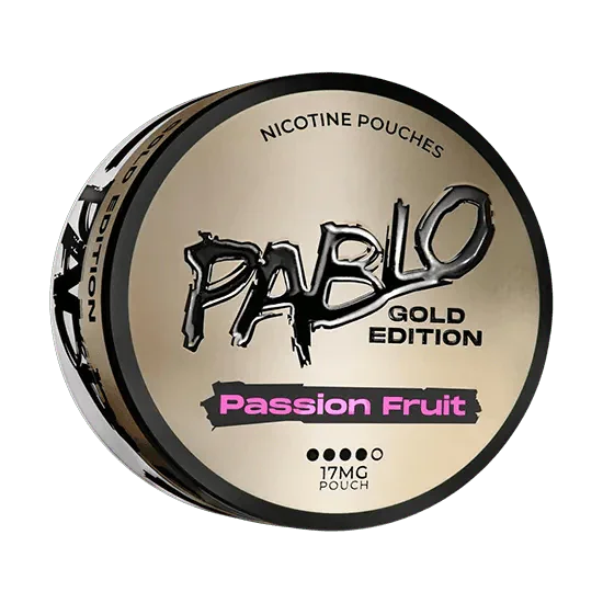 pablo passion fruit – gold edition nicotine pouches 17mg