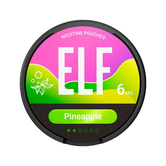 ELF Pineapple - 6mg - pineapple flavour, all-white nicotine pouch by Elf Bar