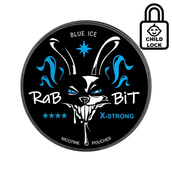 rabbit blue ice x strong nicotine pouches