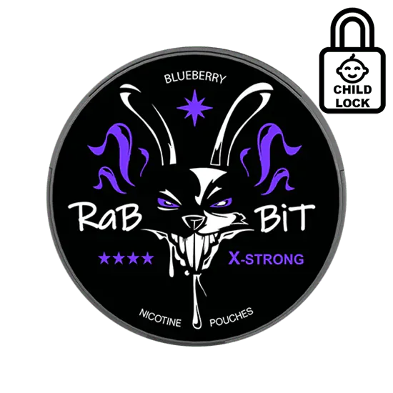 rabbit blueberry x strong nicotine pouches