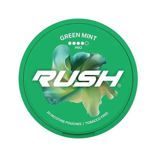 rush green mint nicotine pouches