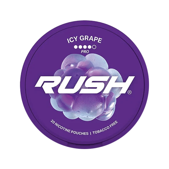 rush icy grape nicotine pouches
