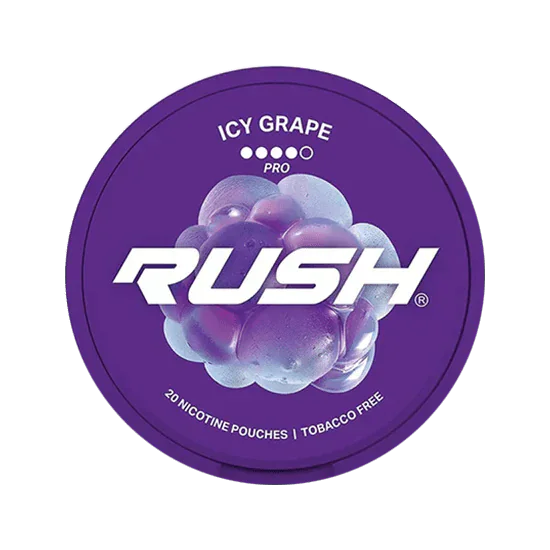 rush icy grape nicotine pouches