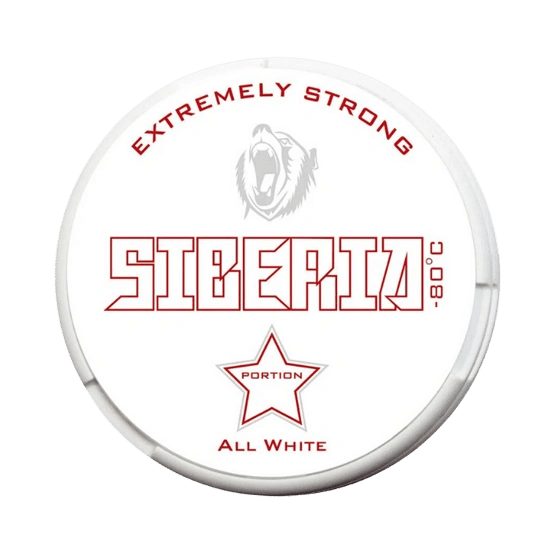 SIBERIA All White Original - 25mg - mint flavour, all-white nicotine pouch by GN Tobacco