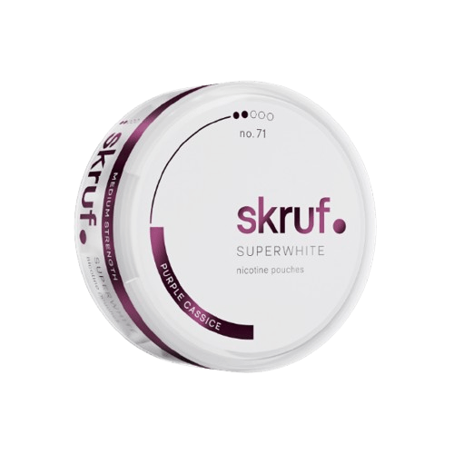 skruf purple cassice nicotine pouches