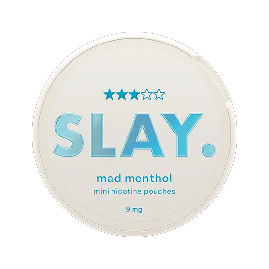 SLAY Mad Menthol 9mg Mint mini nicotine pouches
