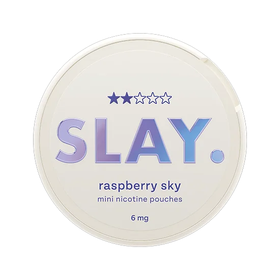 SLAY Raspberry Sky 6mg Berry mini nicotine pouches