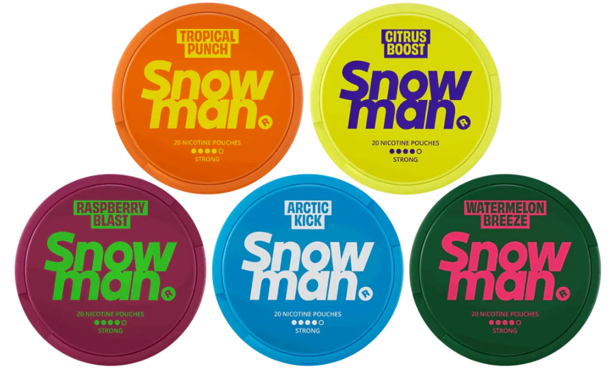 snowman 12mg nicotine pouches bundle