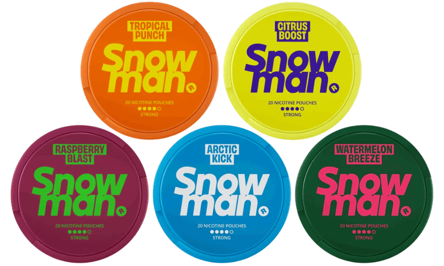 snowman 12mg nicotine pouches bundle
