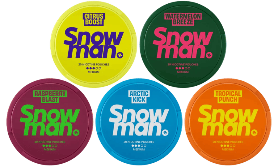 snowman 9mg nicotine pouches bundle