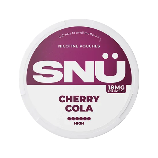 SNU Cherry Cola - 18mg slim pouches, flavour: Cherry, Cola