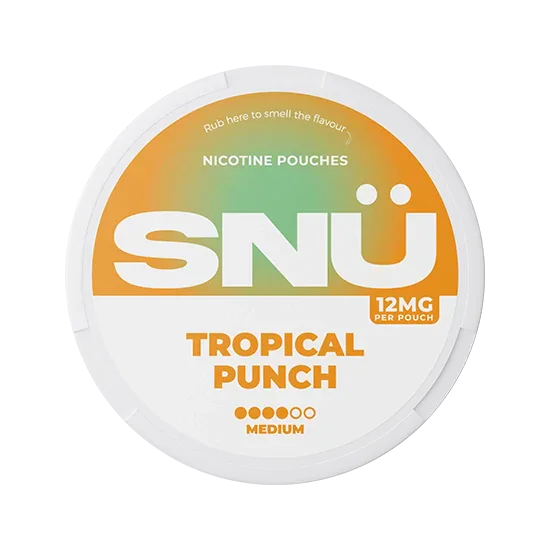 SNU Tropical Punch - 12mg slim pouches, flavour: Tropical Punch