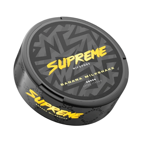 supreme banana milkshake - 120mg nicotine pouches