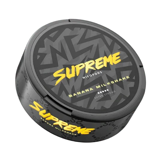 supreme banana milkshake - 120mg nicotine pouches