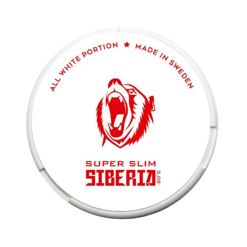 SIBERIA All White Super Slim - 21mg - mint flavour, all-white nicotine pouch by GN Tobacco