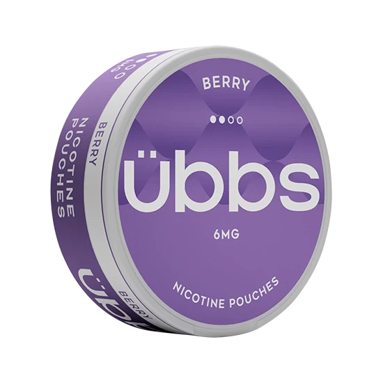 UBBS Berry Regular all-white nicotine pouch can by RV Karma Limited