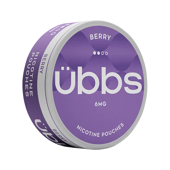 UBBS Berry Regular all-white nicotine pouch can by RV Karma Limited