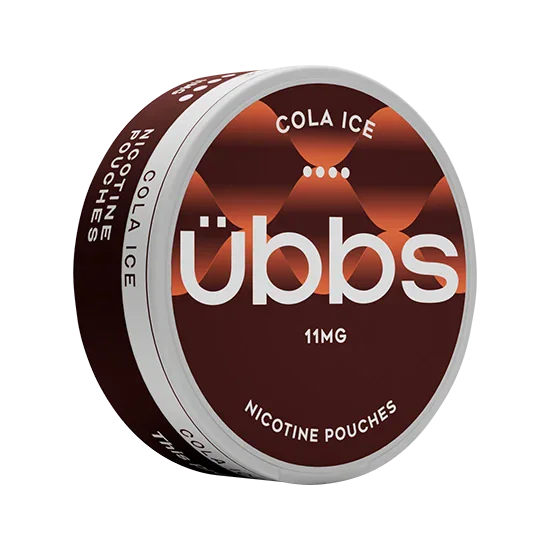 UBBS Cola Ice Strong all-white nicotine pouch can by RV Karma Limited