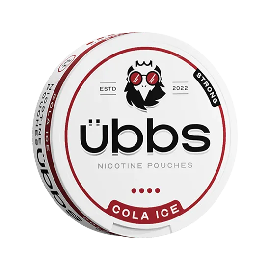 UBBS Cola Ice Strong all-white nicotine pouch can by RV Karma Limited