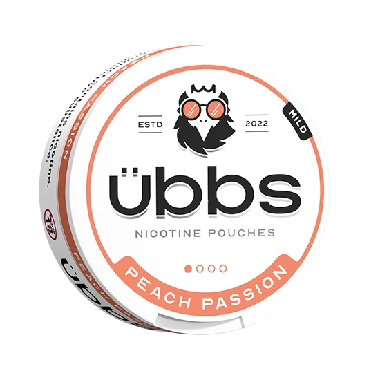Übbs Peach Passion Mild - Peach & Passionfruit flavour, all-white nicotine pouch by RV Karma Limited