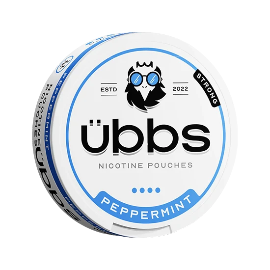 Übbs Peppermint Strong - Peppermint flavour, all-white nicotine pouch by RV Karma Limited