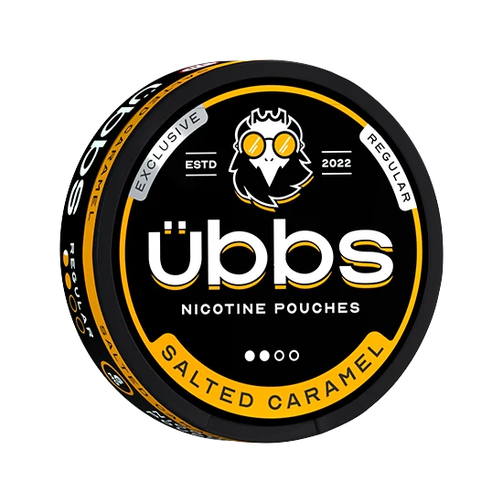 Übbs Salted Caramel Regular - Salted Caramel flavour, all-white nicotine pouch by RV Karma Limited