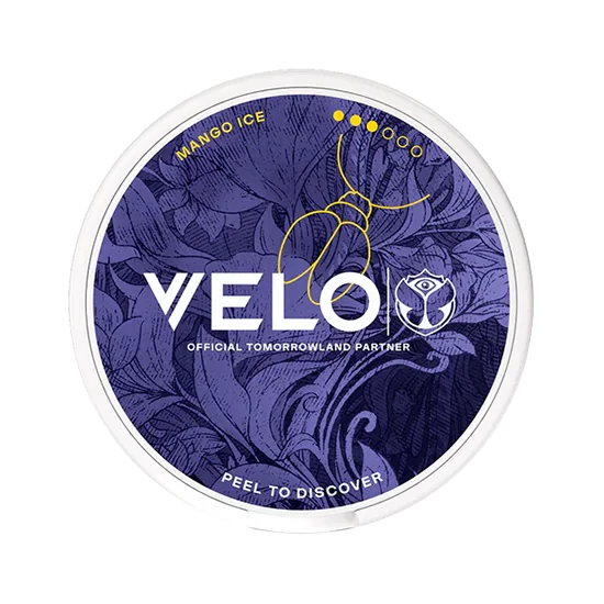 VELO Mango Ice slim nicotine pouches with mango flavour