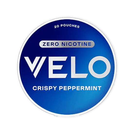 velo crispy peppermint 0 percent nicotine pouches