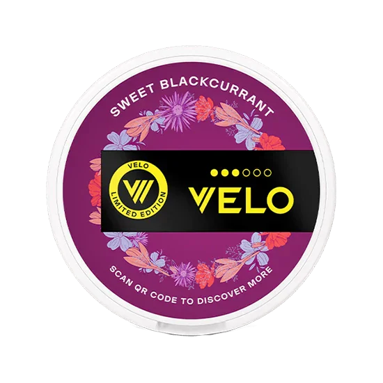 VELO Sweet Blackcurrant Limited Edition nicotine pouches