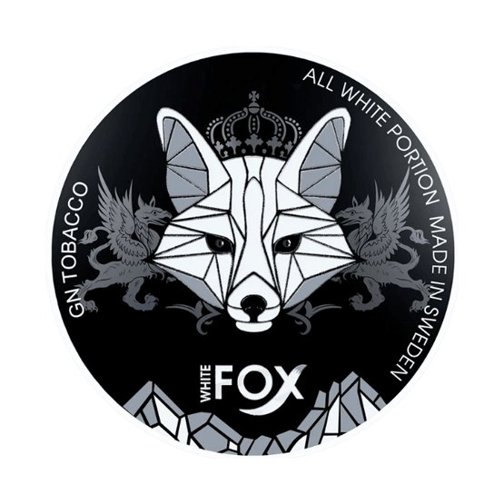 WHITE FOX Black - 17mg - mint, smokey, floral flavour, all-white nicotine pouch by GN Tobacco