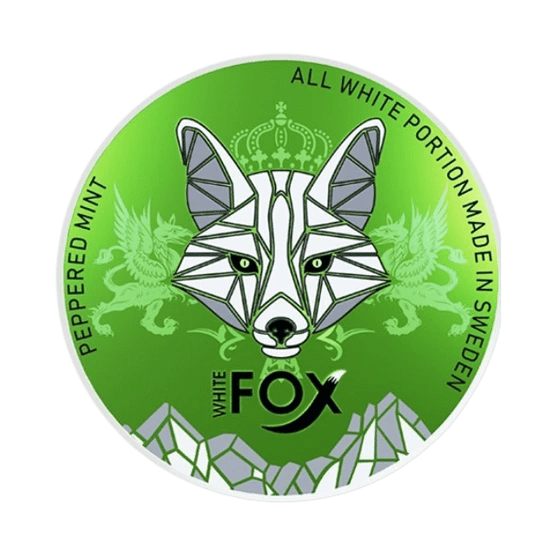 WHITE FOX Peppered Mint - 12mg - mint flavour, all-white nicotine pouch by GN Tobacco