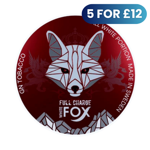 WHITE FOX Full Charge - 16mg - mint flavour, all-white nicotine pouch by GN Tobacco