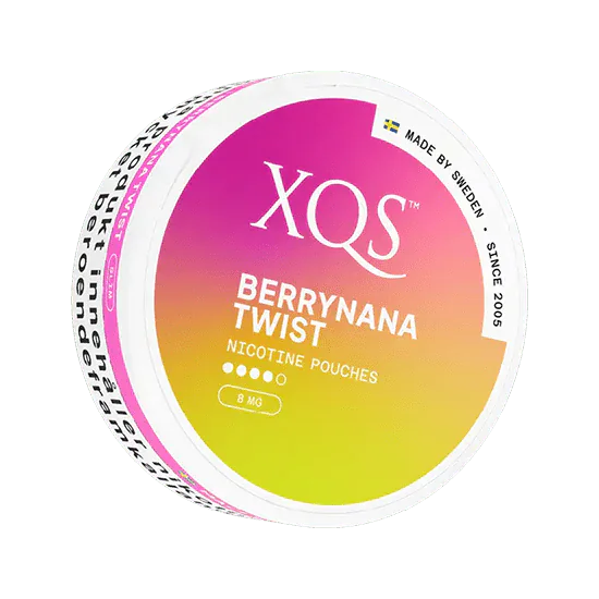 xqs berrynanana twist 8mg strong nicotine pouches