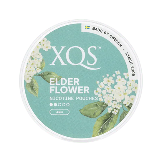 xqs elderflower 4mg light nicotine pouches