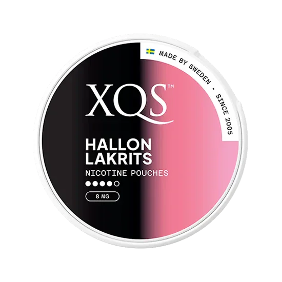 XQS Hallon Lakrits nicotine pouches