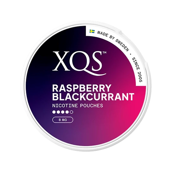 XQS Raspberry Blackcurrant nicotine pouches