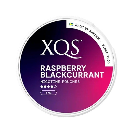 XQS Raspberry Blackcurrant nicotine pouches