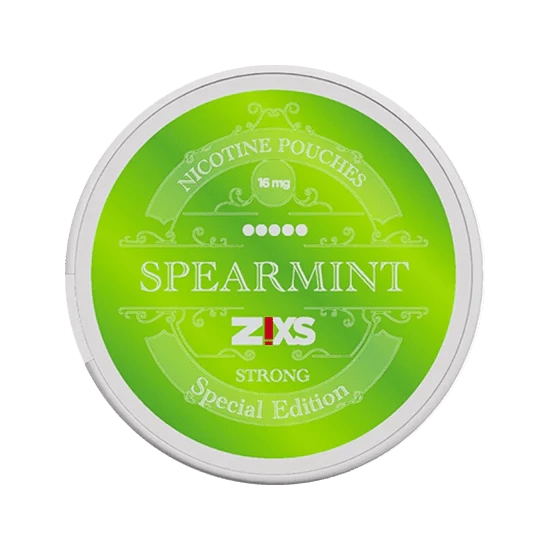 zixs spearmint strong nicotine pouches