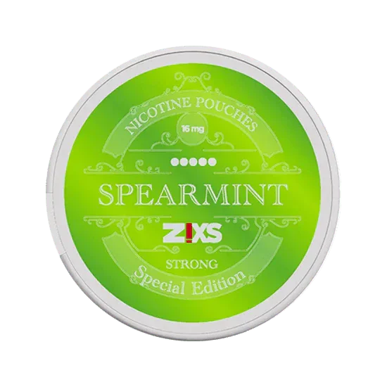 zixs spearmint strong nicotine pouches
