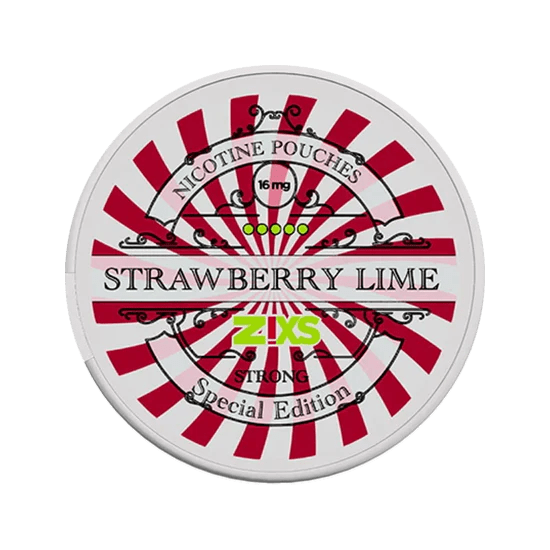 zixs strawberry lime strong nicotine pouches