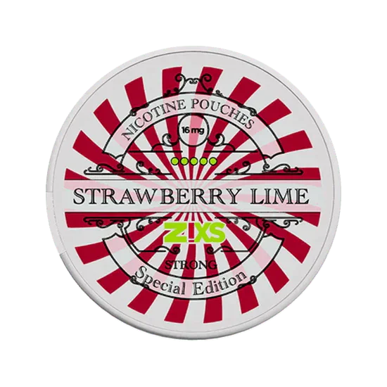 zixs strawberry lime strong nicotine pouches
