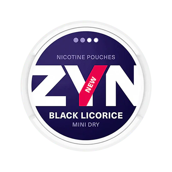 zyn black licorice mini 3mg nicotine pouches