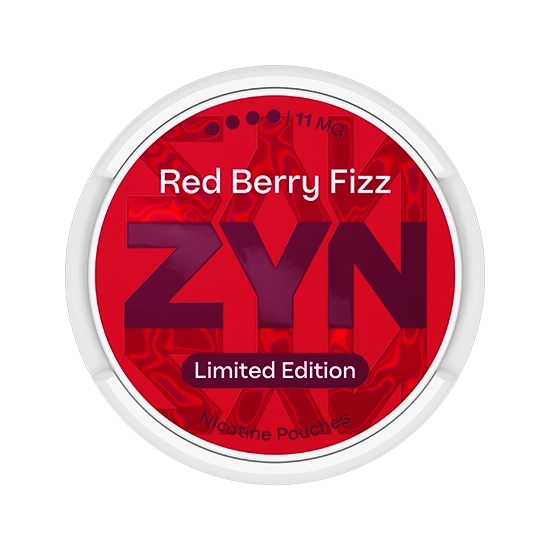 ZYN Red Berry Fizz 11mg - fizzy sparkling berry flavour, all-white nicotine pouch by PMI