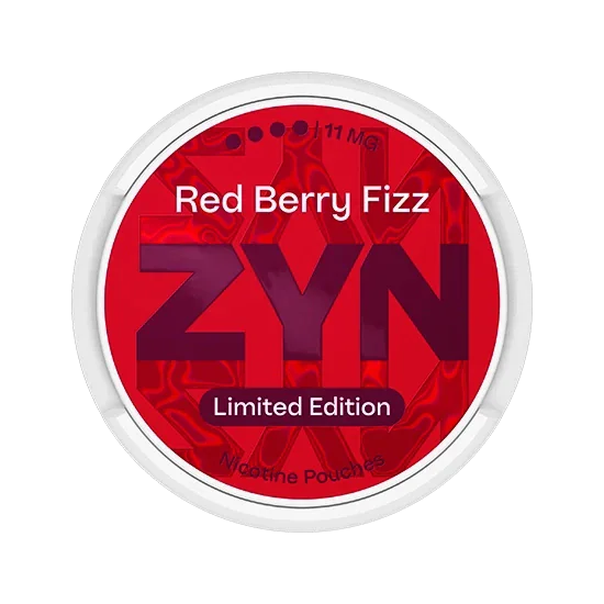 ZYN Red Berry Fizz 11mg - fizzy sparkling berry flavour, all-white nicotine pouch by PMI