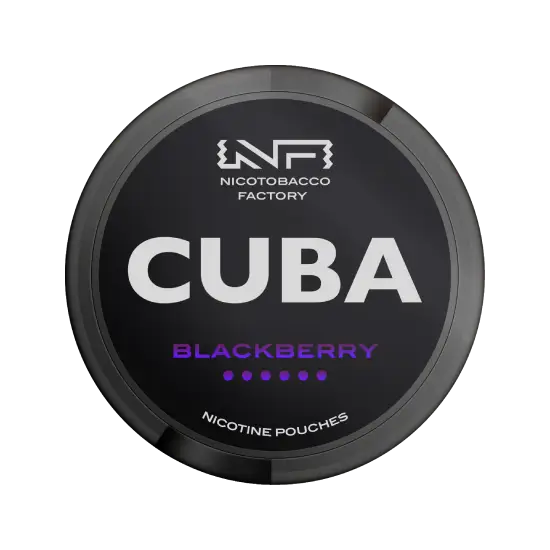 Cuba Black Blackberry - blackberry flavour, all-white nicotine pouch by Nico Tobacco