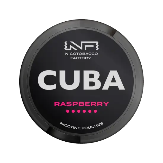 Cuba Black Raspberry - raspberry flavour, all-white nicotine pouch by Nico Tobacco