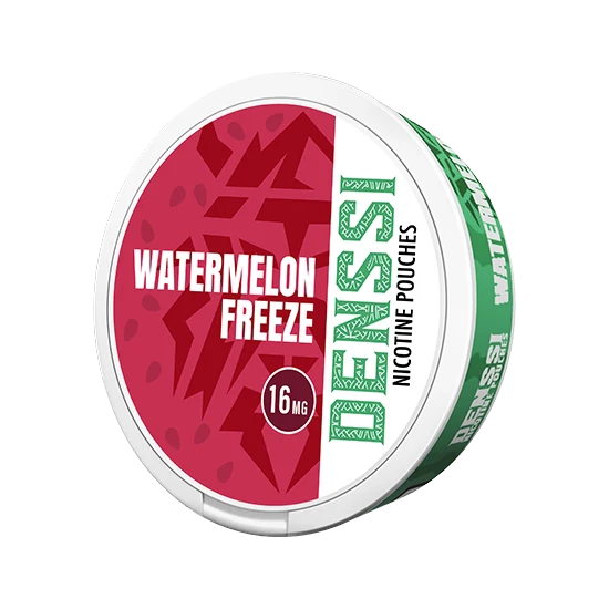 DENSSI Watermelon Freeze - 11.2mg - tingling Watermelon flavour, all-white nicotine pouch by Denssi