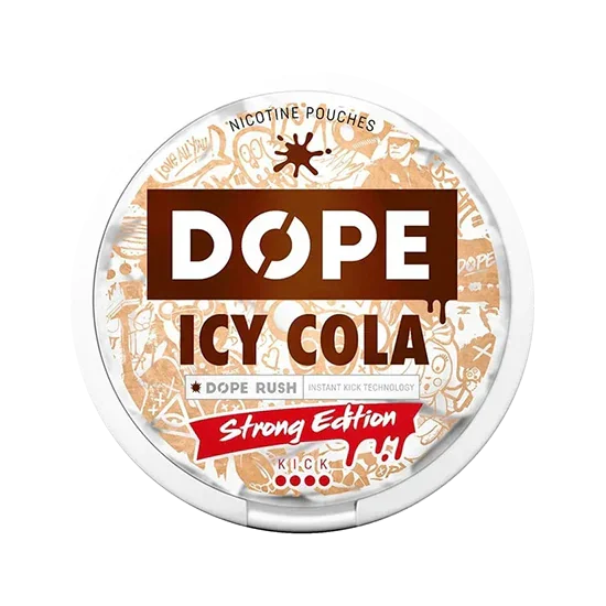 DOPE Icy Cola Strong - 11.2mg - zesty, bold cola flavour, all-white nicotine pouch by Consumer Brands International