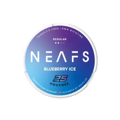 NEAFS Blueberry Ice - Regular - blueberry ice flavour, all-white nicotine pouch by NEAFS